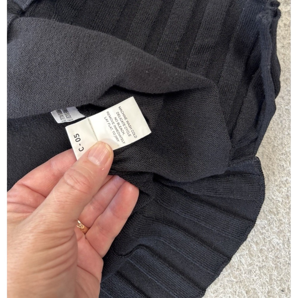 Planet by Lauren G Sweater Womens OS Ribbed Hem Cotton Modal Oversized Tunic - Picture 7 of 10